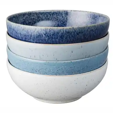 Commander Vite Bol de muesli Denby Studio Blue Mixed 820 ml (Lot de 4)